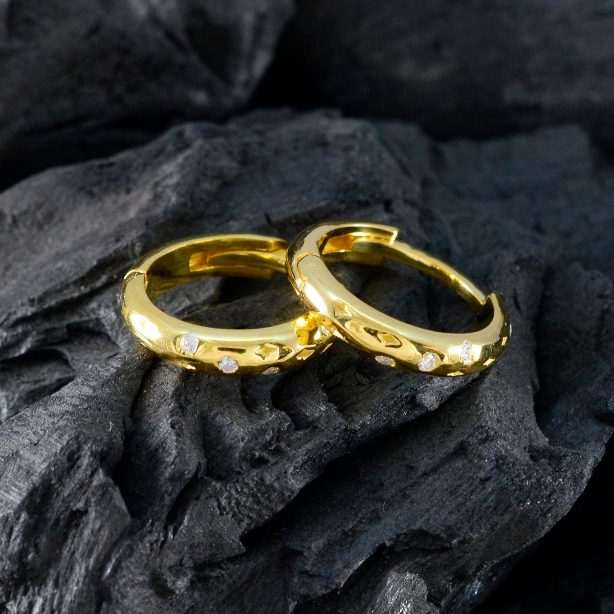 Cubic-Zirconia-American-Lourdes-multiple-Dangle-White-Sterling-Silver-Earring