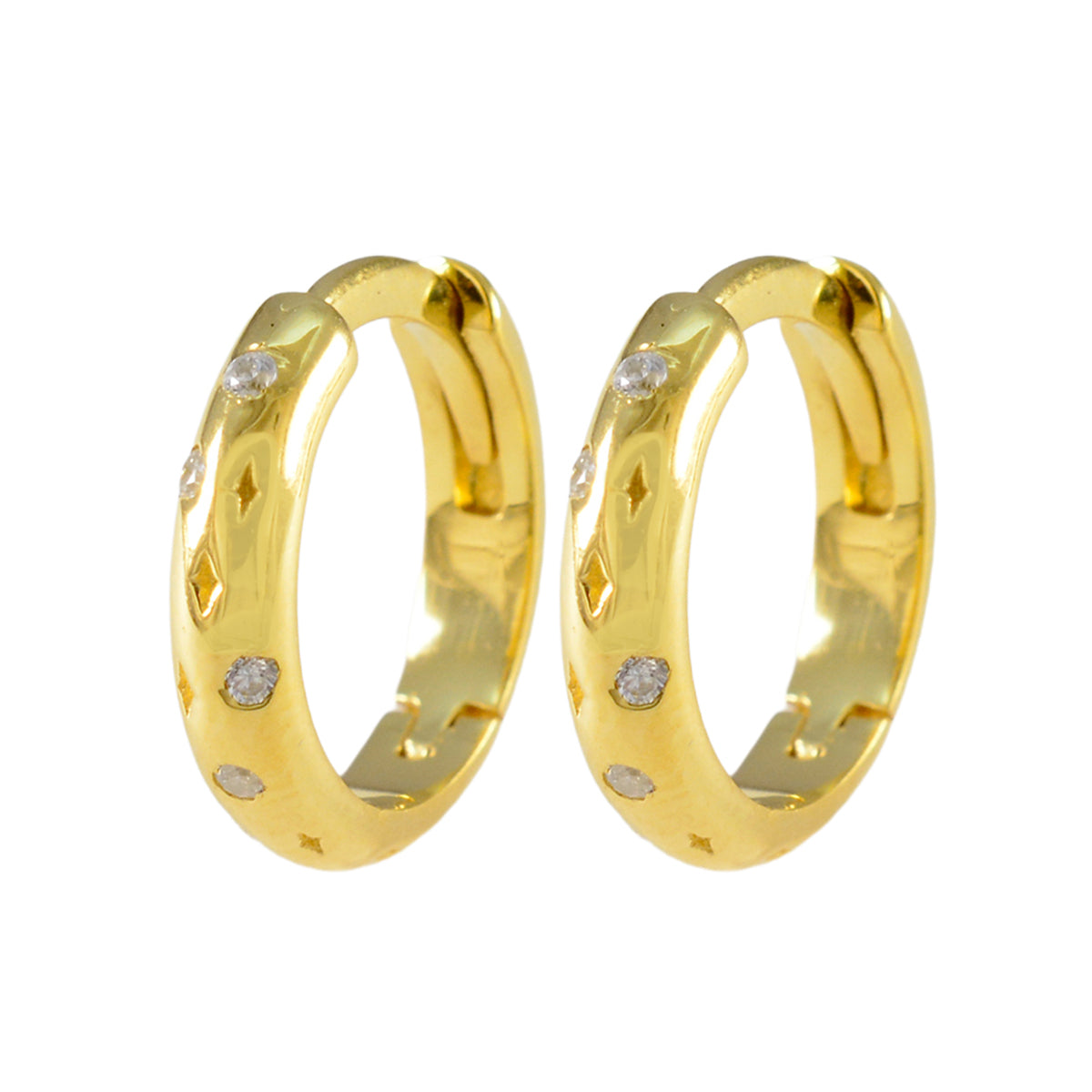 Cubic-Zirconia-American-Lourdes-multiple-Dangle-White-Sterling-Silver-Earring