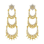 White-CZ-African-Emily-multiple-Stud-White-925-Silver-Earring