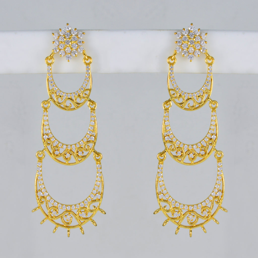 White-CZ-African-Emily-multiple-Stud-White-925-Silver-Earring