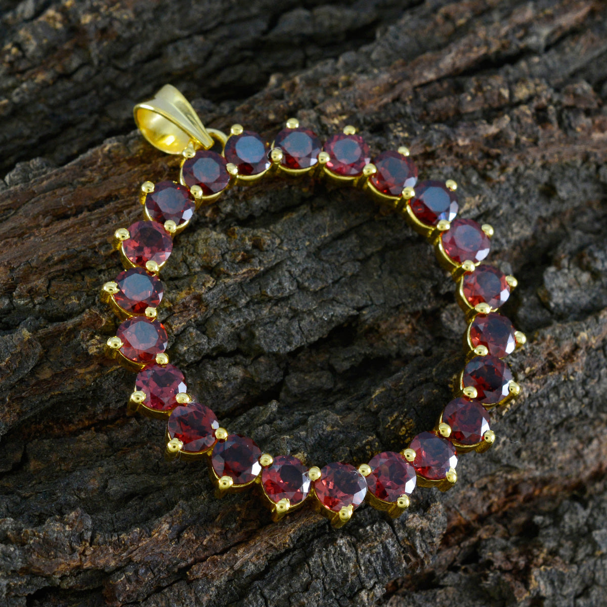 Garnet Essential Egyptian Silver multiple Daniela Armor Red Pendant Jewelry