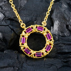 Ruby CZ Statement Egyptian Sterling Silver Hepta Zoey Feminine Red Pendant Jewellery