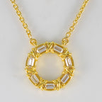 Cubic Zirconia Statement American 92.5 Silver Hepta Yasmine Fairytale White Pendant Jewellery