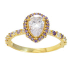 Amethyst Halo Latin American 92.5 Silver Purple Gemstone Delicate Sophisticated Ring Jewellery