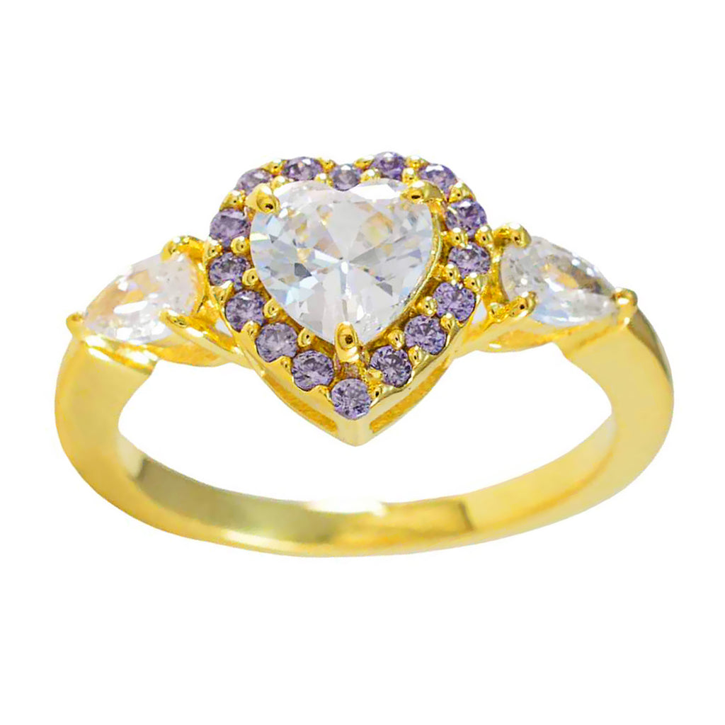 Amethyst Halo Indian 92.5 Silver Purple Gemstone Delicate Fairytale Ring Jewelry