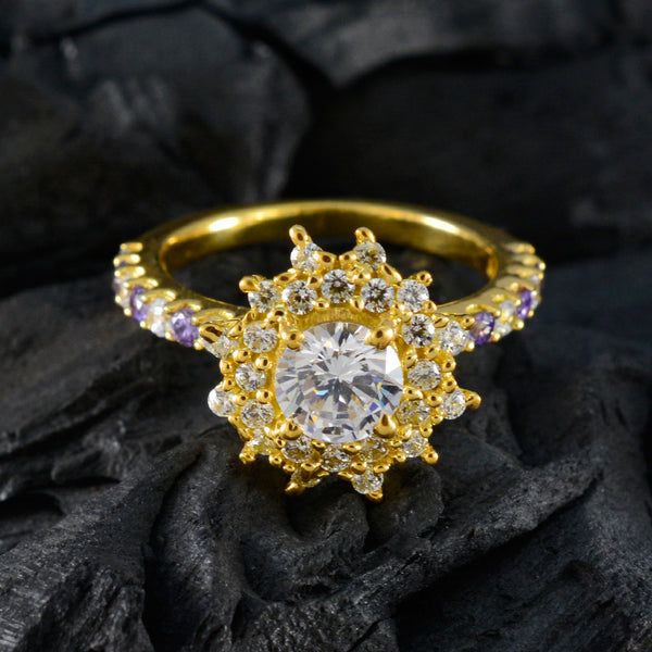 Amethyst Halo American 925 Silver Purple Gemstone Whisper thin valentine Ring Jewellery