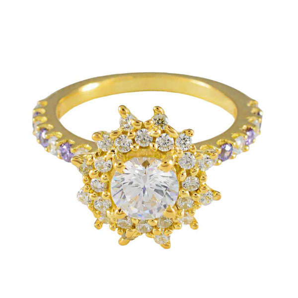 Amethyst Halo American 925 Silver Purple Gemstone Whisper thin valentine Ring Jewellery
