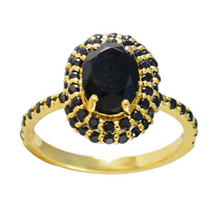 Black Onyx Halo Indian 925 Sterling Silver Black Gemstones Minimalist Luxurious Ring Jewelry