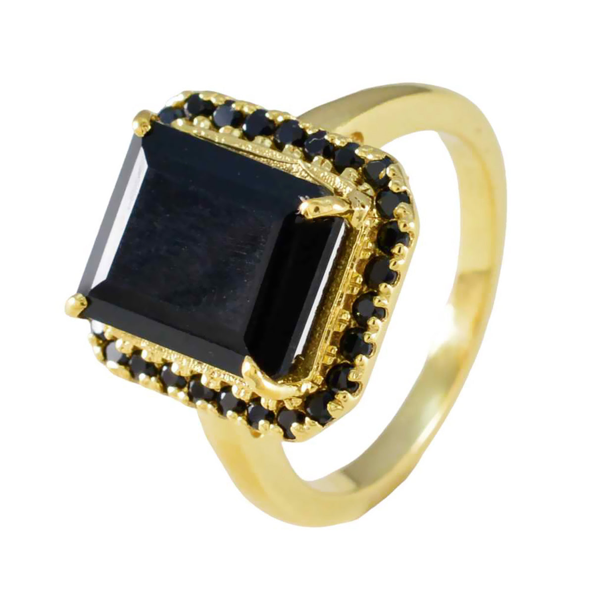 Black Onyx Halo Indian 92.5 Silver Black Gemstones Slim valentine Ring Jewelry