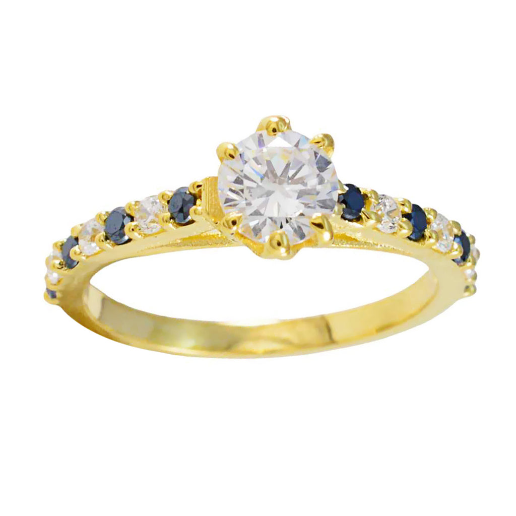 Blue Sapphire CZ Halo American Sterling Silver Blue Gems Delicate Sophisticated Ring Jewellery