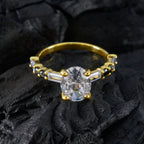 Blue Sapphire CZ multiple Indian 92.5 Silver Blue Gemstone Delicate Fairytale Ring Jewelry