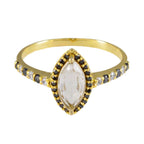 Blue Sapphire CZ Halo American 92.5 Silver Blue Gemstone Delicate Abstract Ring Jewellery