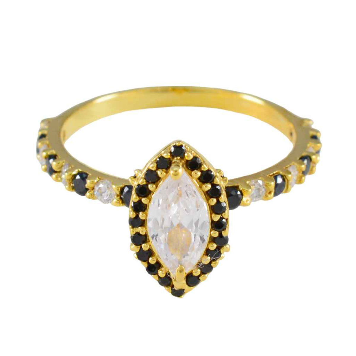 Blue Sapphire CZ Halo Korean 92.5 Silver Blue Gemstones Delicate Glamorous Ring Jewelry メイン画像