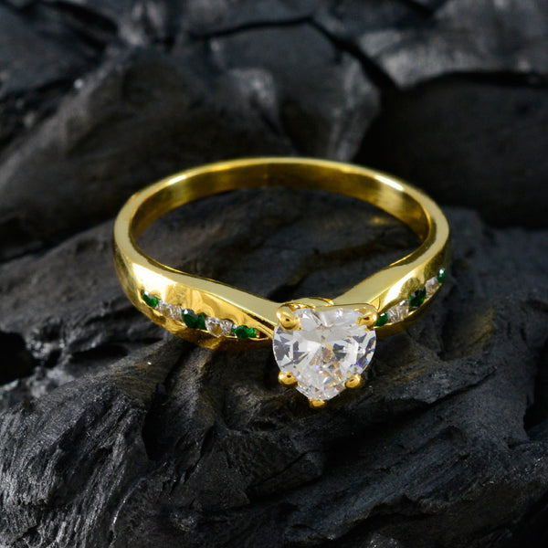 Emerald CZ multiple American 925 Sterling Silver Green Gemstone Whisper thin wedding Ring Jewellery