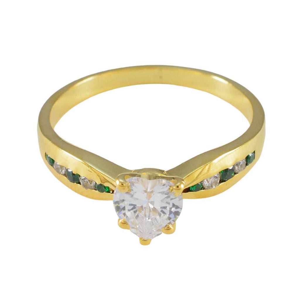 Emerald CZ multiple American 925 Sterling Silver Green Gemstone Whisper thin wedding Ring Jewellery