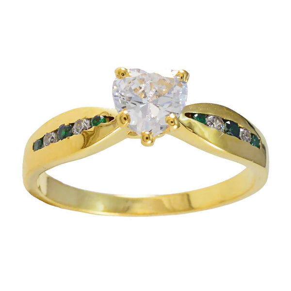 Emerald CZ multiple American 925 Sterling Silver Green Gemstone Whisper thin wedding Ring Jewellery