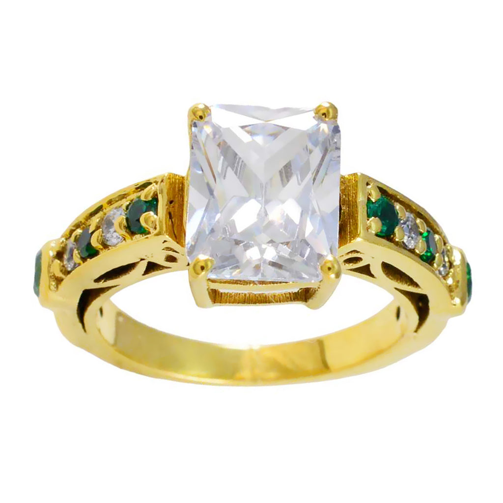 Emerald CZ Halo Korean 92.5 Silver Green Gemstone Slim Promise Ring Jewelry