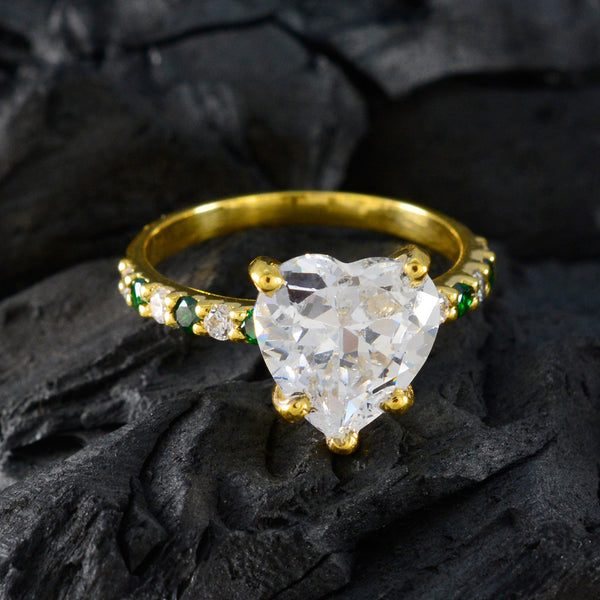 Emerald CZ Halo Indian Silver Green Gemstones Dainty Love Ring Jewelry