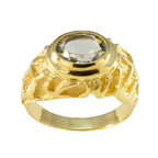 Green Amethyst Solitaire Latin American Silver Green Gems Versatile Vintage Ring Jewellery