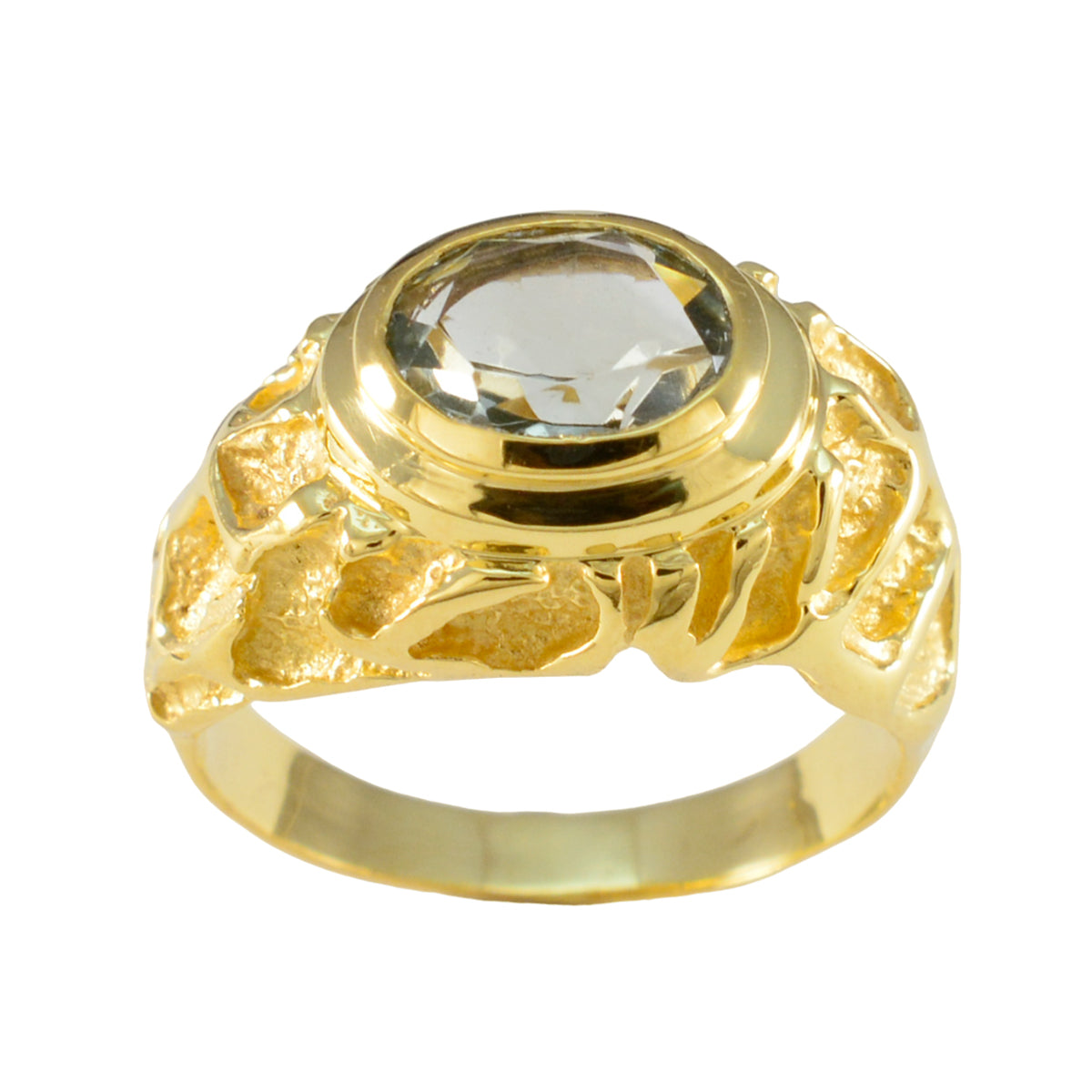 Green Amethyst Solitaire Latin American Silver Green Gems Versatile Vintage Ring Jewellery