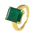 Indian Emerald Solitaire Latin American Sterling Silver Green Gems Slim Love Ring Jewellery