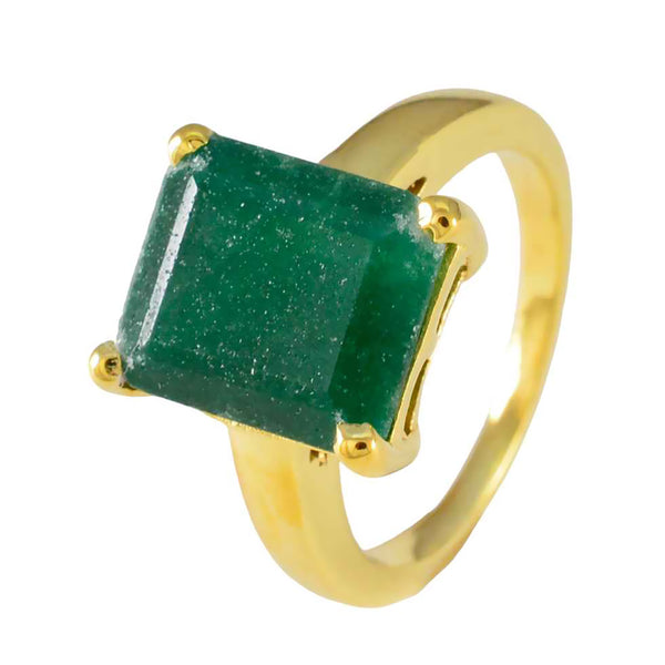Indian Emerald Solitaire Latin American Sterling Silver Green Gems Slim Love Ring Jewellery