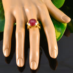 Indian Ruby Solitaire American Sterling Silver Red Gemstone Versatile Fairytale Ring Jewelry