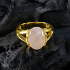 Rose Quartz Solitaire American Sterling Silver Pink Gems Slim Ethnic Ring Jewellery