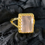 Rose Quartz Solitaire Latin American 92.5 Silver Pink Gemstones Classic Engagement Ring Jewelry