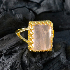 Rose Quartz Solitaire Latin American 92.5 Silver Pink Gemstones Classic Engagement Ring Jewelry