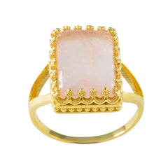 Rose Quartz Solitaire Latin American 92.5 Silver Pink Gemstones Classic Engagement Ring Jewelry