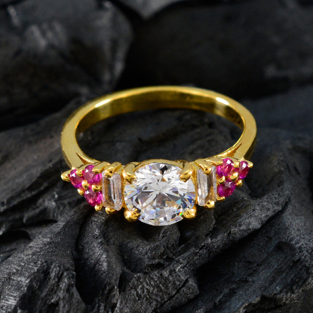 Ruby CZ Halo Indian 925 Sterling Silver Red Gemstone Delicate Graceful Ring Jewelry