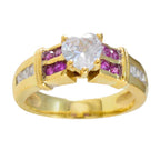 Ruby CZ Halo Latin American 92.5 Silver Red Gems Whisper thin Romantic Ring Jewellery