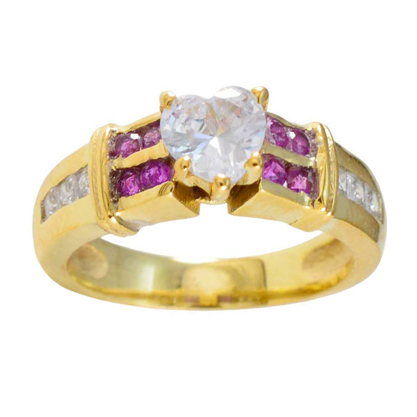 Ruby CZ Halo Latin American 92.5 Silver Red Gems Whisper thin Romantic Ring Jewellery