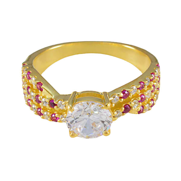 Rubin CZ Halo Korean 92,5 Silber Rote Edelsteine Flüstern dünnen Liebesring Schmuck