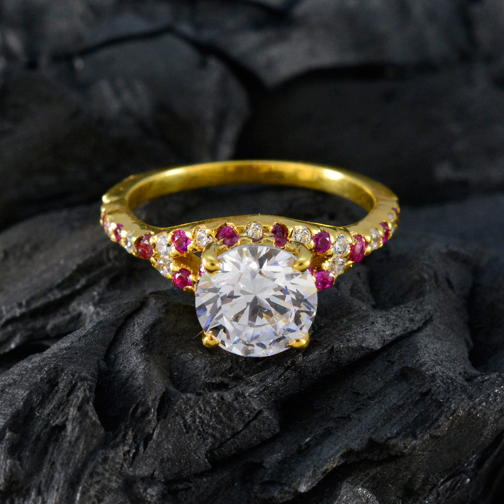 Ruby CZ Halo Korean 925 Sterling Silver Red Gemstone Delicate Sophisticated Ring Jewelry