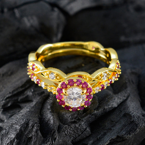 Ruby CZ Halo Latin American Sterling Silver Red Gems Whisper thin Promise Ring Jewellery