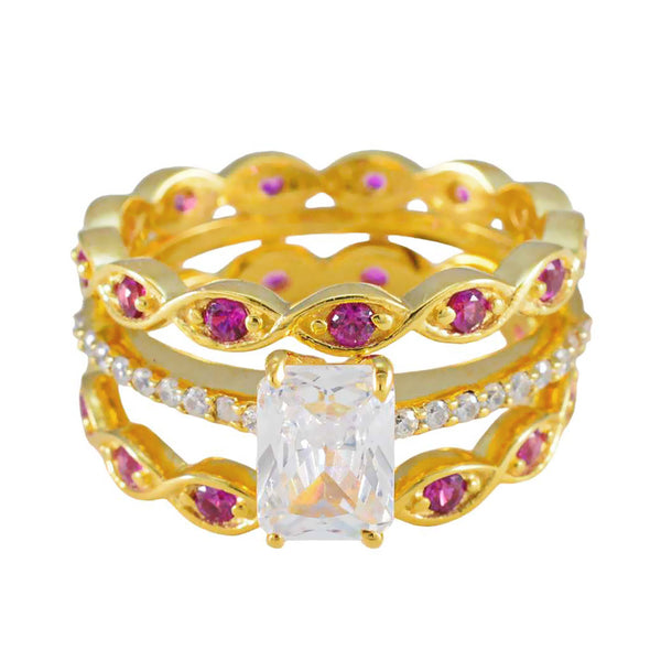 Ruby CZ Halo Korean 92.5 Silver Red Gemstone Mid weight propsel Ring Jewelry
