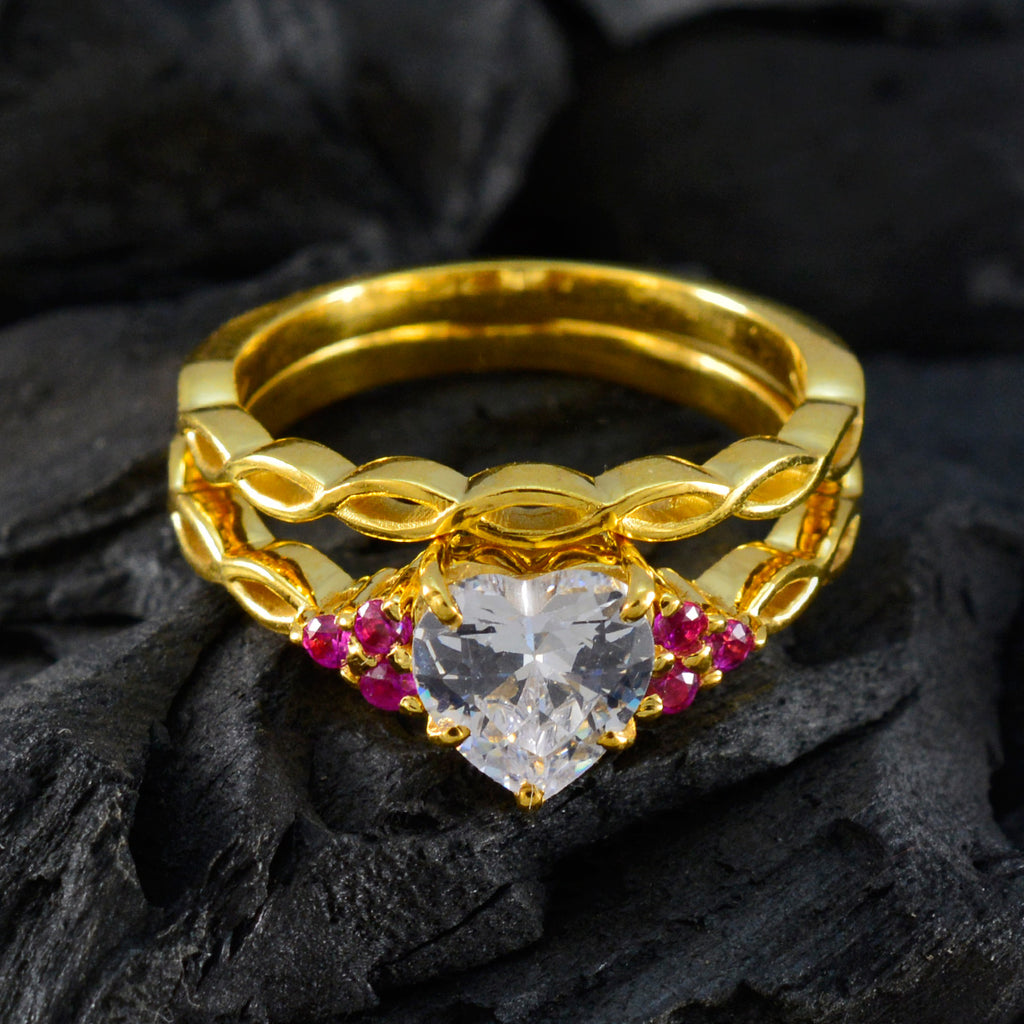 Ruby CZ Halo Indian 925 Silver Red Gems Whisper thin Love Ring Jewelry