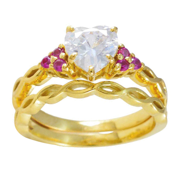 Ruby CZ Halo Indian 925 Silver Red Gems Whisper thin Love Ring Jewelry