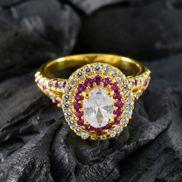 Ruby CZ Halo Indian Silver Red Gemstones Whisper thin Engagement Ring Jewelry