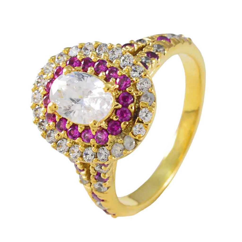 Ruby CZ Halo Indian Silver Red Gemstones Whisper thin Engagement Ring Jewelry