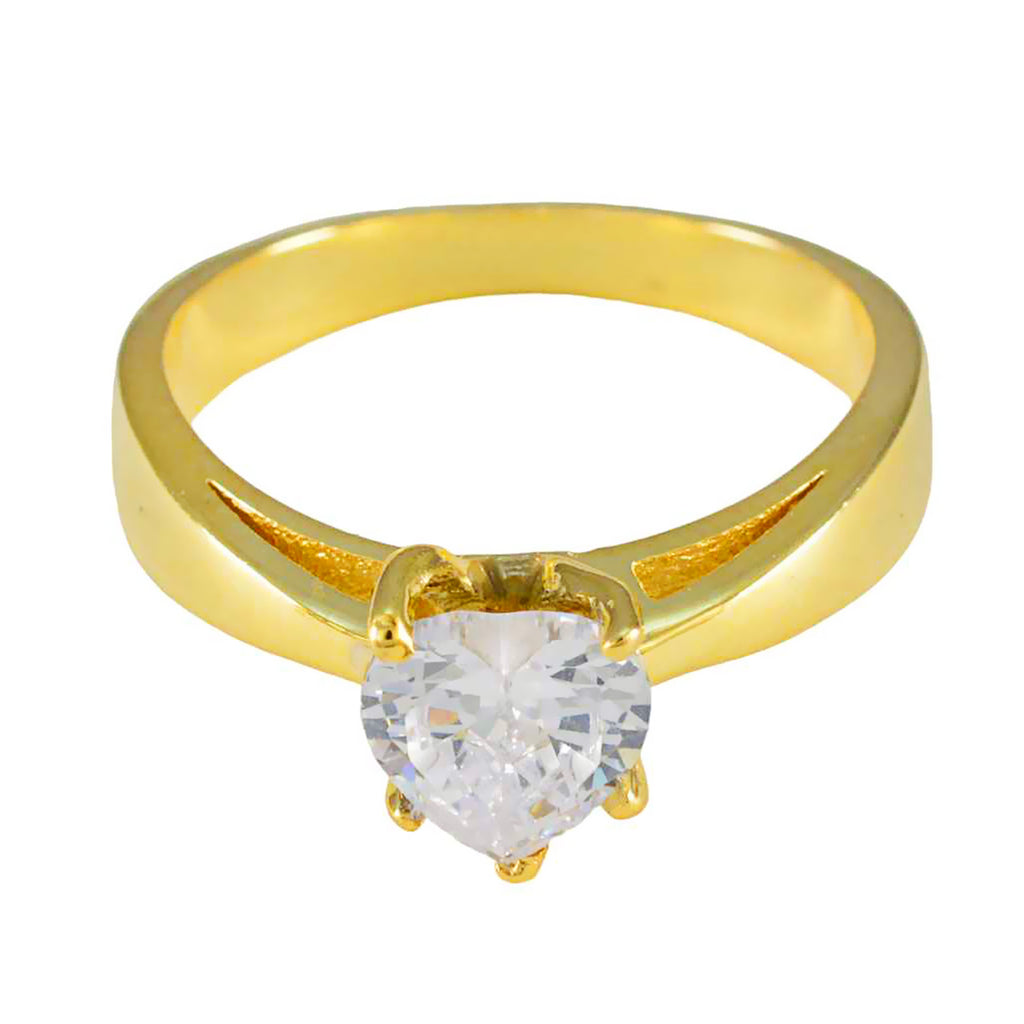 White CZ Solitaire Korean 92.5 Silver White Gemstones Whisper thin Glamorous Ring Jewellery