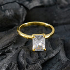 Cubic zirconia CZ Solitaire Latin American Sterling Silver White Gemstones Dainty Love Ring Jewellery