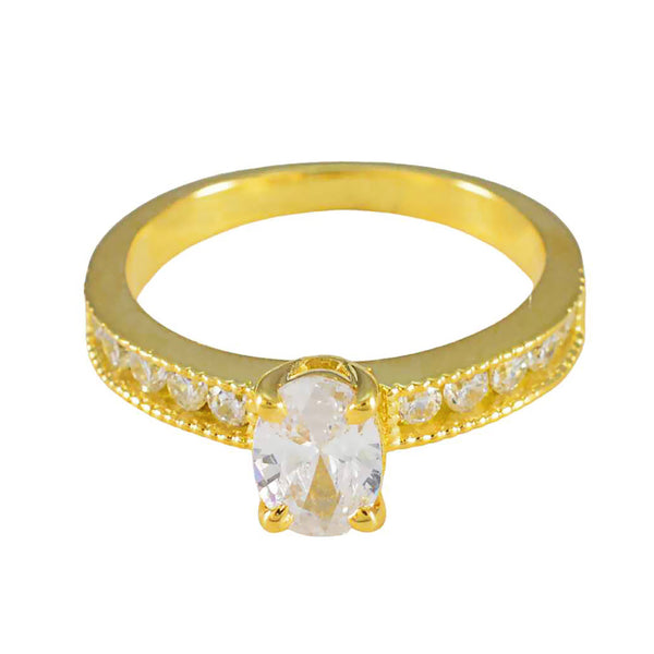 White CZ multiple Korean Silver White Gemstone Delicate Glamorous Ring Jewelry