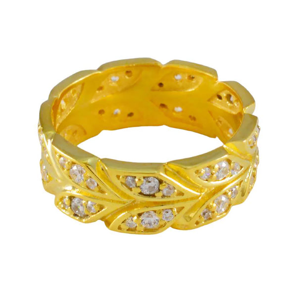 White CZ multiple Indian Silver White Gems Minimal Eternity Band Jewelry