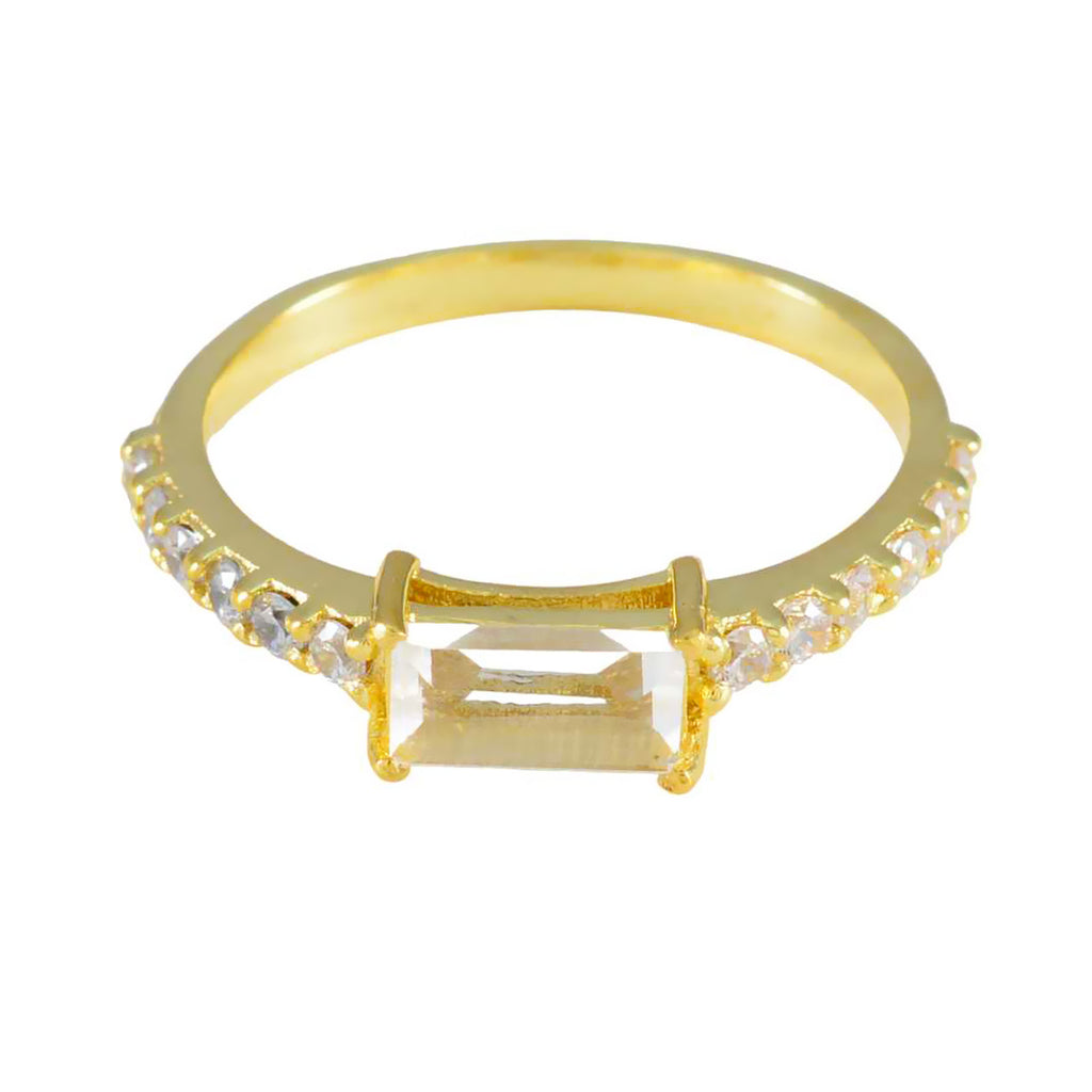 White CZ multiple American Sterling Silver White Gemstone Elegant  Luxurious Ring Jewellery