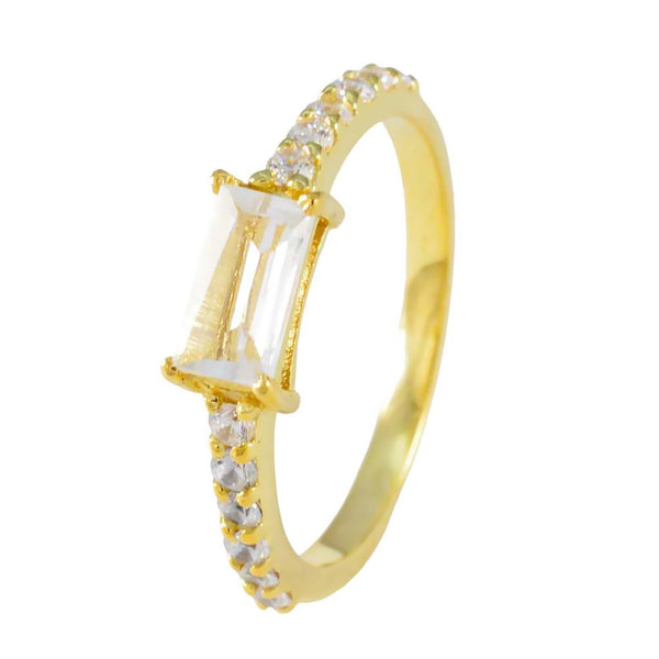 White CZ multiple American Sterling Silver White Gemstone Elegant  Luxurious Ring Jewellery