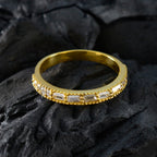 White CZ multiple Indian 925 Sterling Silver White Gems Minimalist Sophisticated Band Jewelry