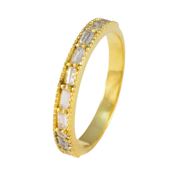 White CZ multiple Indian 925 Sterling Silver White Gems Minimalist Sophisticated Band Jewelry